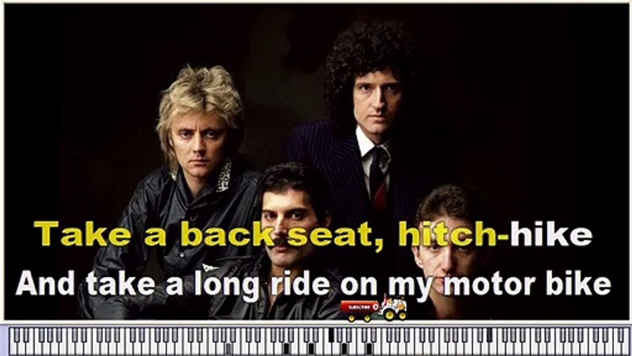 Freddie Mercury & Queen - Crazy Little Thing Called Love- karaoke Instrumental version with virtual piano & lyrics  video
