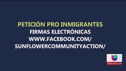 Recolectan firmas en pro de los inmigrantes