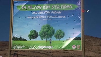 Uşak'ta hedef 1 milyon 107 bin fidan