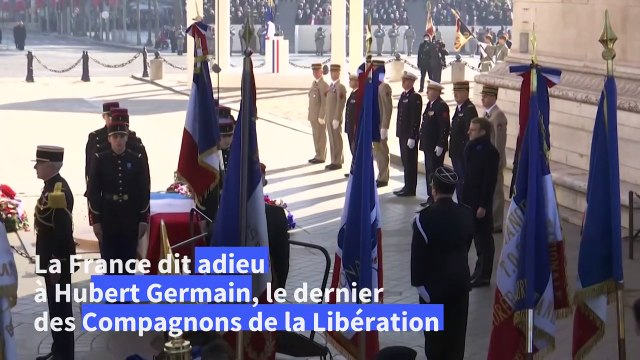 11 novembre: Emmanuel Macron rend hommage à Hubert Germain et aux Compagnons de la Libération
