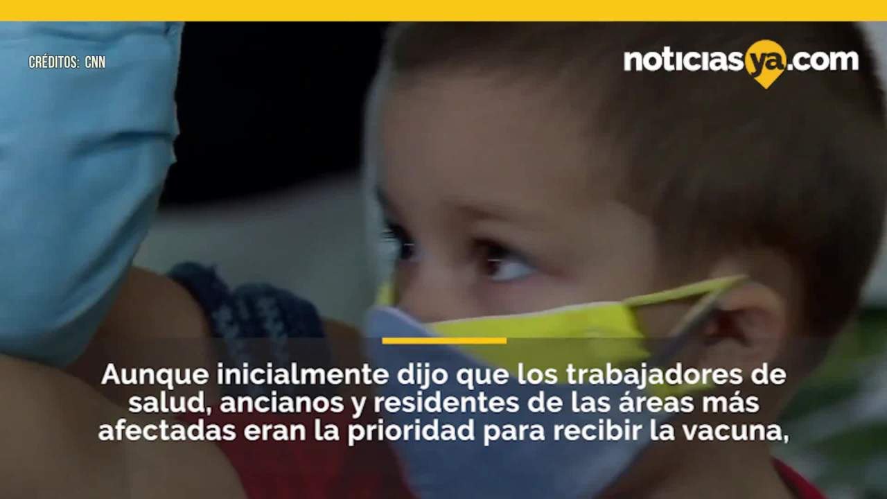 Cuba comienza a vacunar contra COVID a niños de apenas 2 años
