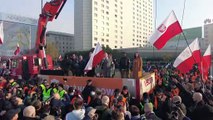 Demostración de fuerza de la ultraderecha en el Día de la Independencia, en Varsovia