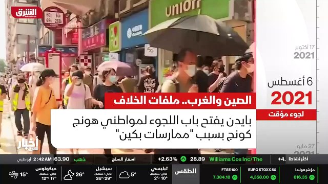 ...الرئيس الأميركي الباب لمواطني هونغ كونغ ...