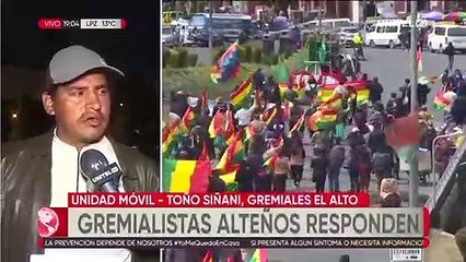 Gremiales de El Alto aceptan asistir al diálogo con el Gobierno