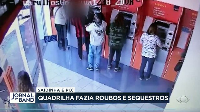 As quadrilhas que atacam no caixa continuam a agir como sempre agiram. Hoje a polícia paulista pegou um grupo de criminosos que fazia saidinha de banco e sequestro de PIX #BandJornalismo