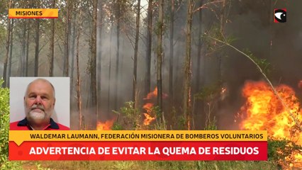 Video herunterladen: Bomberos de Misiones insisten con la advertencia de evitar la quema de residuos debido a las sequías y la alerta de incendios en Misiones