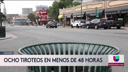 Ocho tiroteos en menos de 48 horas en Denver