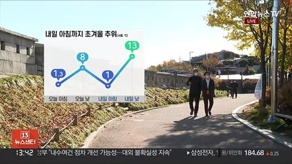 [날씨] 찬바람 쌩쌩, 초겨울 추위…서쪽 가끔 비