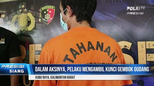 Polres Kubu Raya Tangkap Residivis Kasus Pencurian