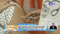 Dapat vaccinated na ang on-site private at government employees simula Dec. 1, 2021 | BT