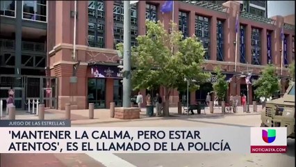 Mantener la calma pero estar atentos, es el llamado de la policía a los asistentes del Juego de las Estrellas