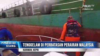 Polres Karimun Evakuasi 5 Korban Kapal Tenggelam di Perbatasan Perairan Malaysia