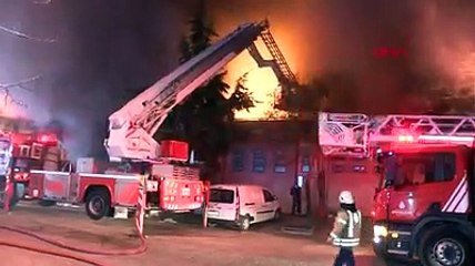 Başakşehir dokuma atölyesinde yangın