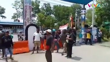Belum Dibayar, Relawan PON Ngamuk di Kantor Bupati Jayapura
