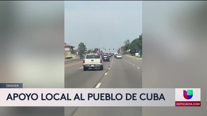 Cubanos de Colorado salen a las calles a pedir libertad para su país