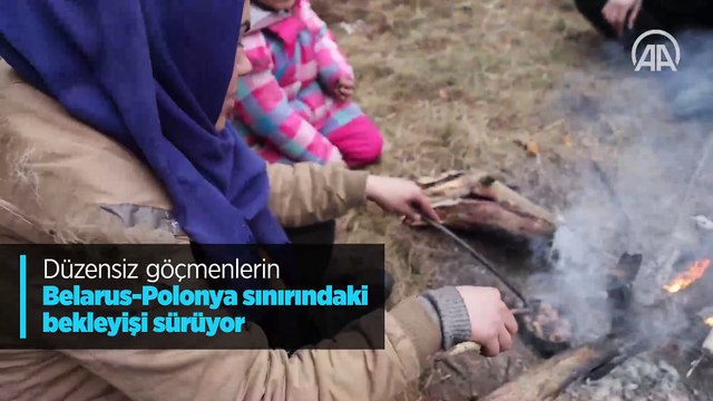 Düzensiz göçmenlerin Belarus-Polonya sınırındaki bekleyişi sürüyor