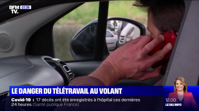 Télétravail: 73% des automobilistes consultent leur téléphone au volant, selon une étude