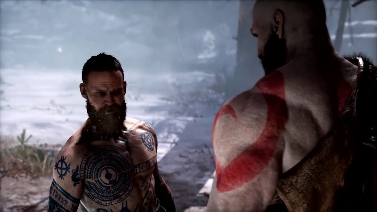Baldur  Fight  kratos  First  Battle -  God of War  2018