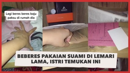 Beberes Pakaian Suami di Lemari Lama, Istri Temukan Benda Masa Lalu