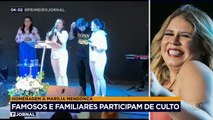 Um culto em homenagem à cantora Marília Mendonça foi realizado em Goiânia. Durante a celebração, a dupla sertaneja Maiara e Maraísa cantou uma música religiosa.