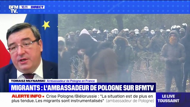 Tomasz Mlynarski (ambassadeur de Pologne en France): Nous avons peur des provocations, qui sans doute s'intensifieront à la frontière biélorusse