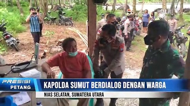 Naik Motor Trail ke Pedalaman Nias, Kapolda Sumut Tinjau Vaksinasi Covid-19