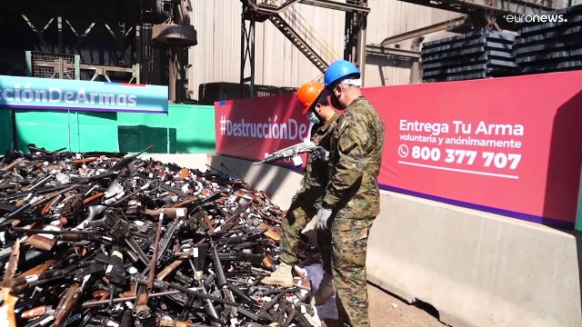 Chile destruye más de 13.000 armas de fuego en el marco del programa Entrega tu arma