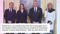 Brigitte Macron et Kamala Harris chic et particulièrement complices aux côtés de leurs maris