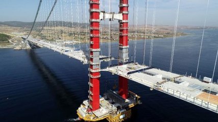 Son dakika: CUMHURBAŞKANI ERDOĞAN, 1915 ÇANAKKALE KÖPRÜSÜ SON TABLİYE YERLEŞTİRME TÖRENİNE KATILACAK
