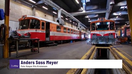 Slut med damp og røg: VLTJ-strækningen besættes af batteritog | Midtjyske Jernbaner | Lemvigbanen | 29-11-2019 | TV MIDTVEST @ TV2 Danmark