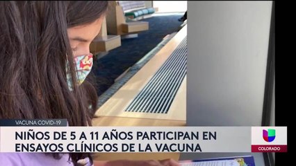 Niños de cinco a once años participan en ensayos clínicos de la vacuna