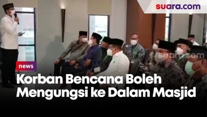 Jusuf Kalla Izinkan Korban Bencana Mengungsi ke Dalam Masjid