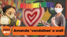 AsiaOne Tries: Graffiti-painting with Amanda Chaang