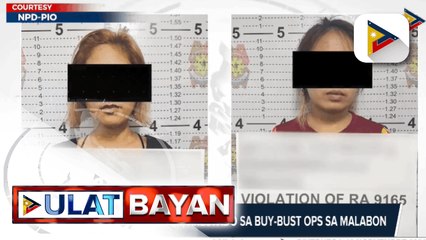 Dalawang suspek, arestado sa buy-bust operation sa Malabon