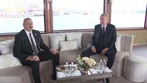 Cumhurbaşkanı Erdoğan, teknede Azerbaycan Cumhurbaşkanı Aliyev ile sohbet etti