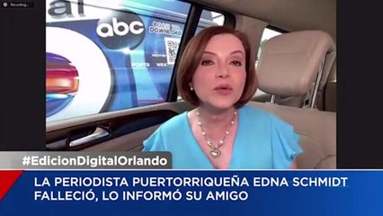 Lourdes Del Río habla sobre su compañera Edna Schimidt
