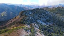 KASTAMONU - Drone - Küre Dağları'nın bir yanı sonbahar bir yanı kış