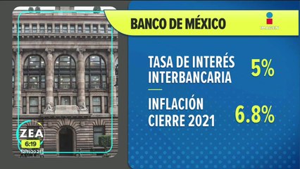 Banxico eleva la tasa de interés al 5%