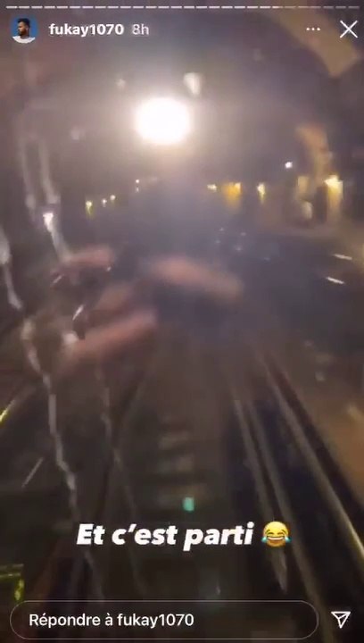 @fukay1070 et @mr_boris_becker conduisent illégalement le métro ligne 3 à Paris
