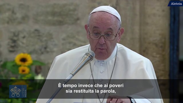 Papa ad Assisi: ridiamo ai poveri voce e dignità