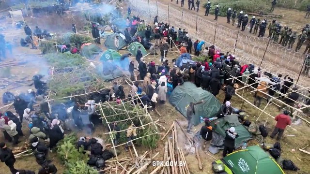 بيلاروس تبث مقطع فيديو جديدا للمهاجرين العالقين على حدودها مع بولندا