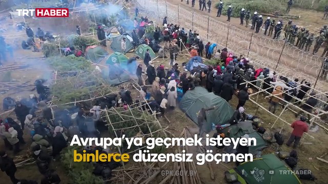 Belarus-Polonya sınırında binlerce göçmen çaresizce bekliyor