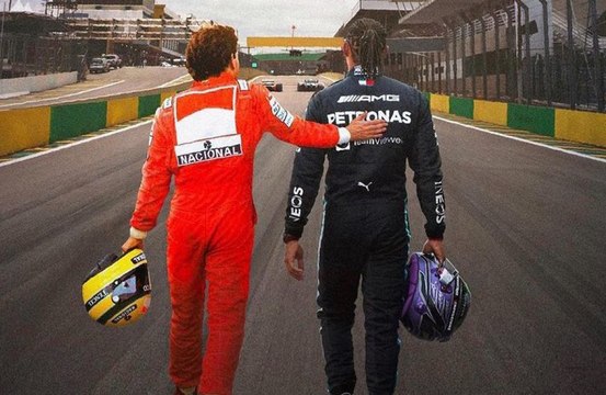 Lewis Hamilton presta homenagem a Ayrton Senna nas redes sociais: 'Minha maior inspiração'