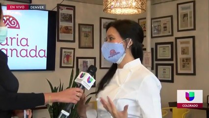 Vicepresidenta Kamala Harris visitó restaurante hispano en Denver