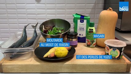 Filet de maquereau, mousse de butternut, et brunoise de carottes