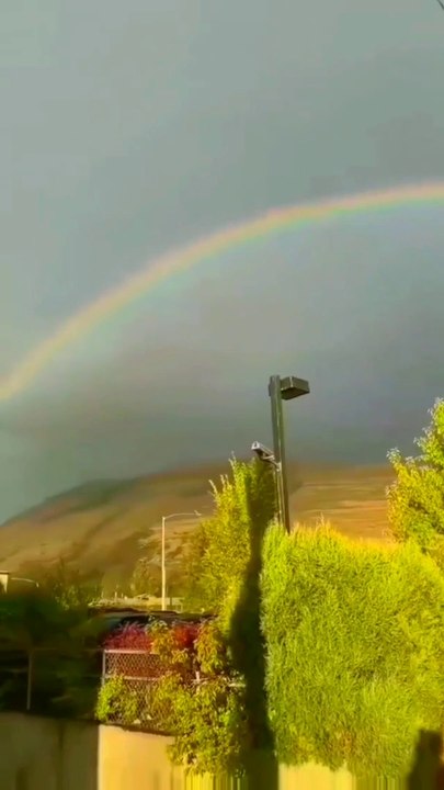awesome rare rainbow | rainbow  | awesome view | rare view | nature | feel