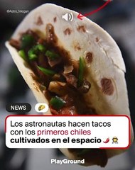 Los astronautas hacen tacos con los primeros chiles cultivados en el espacio