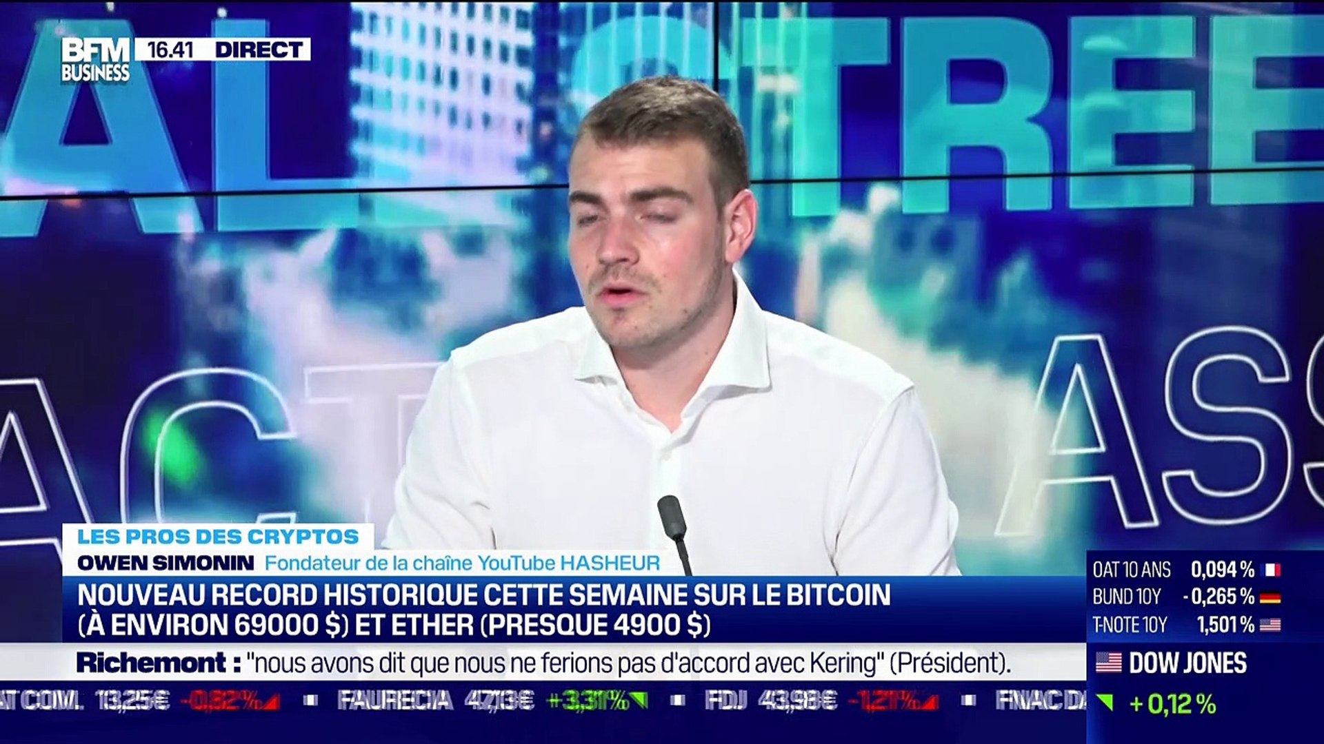 Xavier Fenaux vs Claire Balva vs Owen Simonin : nouveau record historique  cette semaine sur le Bitcoin et Ether - 12/11