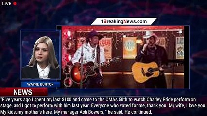 Download Video: Jimmie Allen Delivers Tearful Speech After Winning New Artist of the Year at the 2021 CMAs - 1breaki