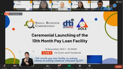 13th month pay loan facility na walang interes at walang colateral, inilunsad ng DTI | Saksi